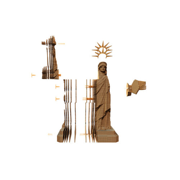 Картонний конструктор Cartonic 3D Puzzle "Statue of Liberty USA"
