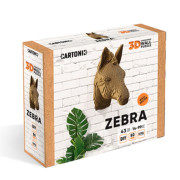 Картонний настінний конструктор Cartonic 3D Puzzle "Zebra"