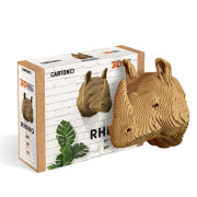Картонний настінний конструктор Cartonic 3D Puzzle "Rhino"