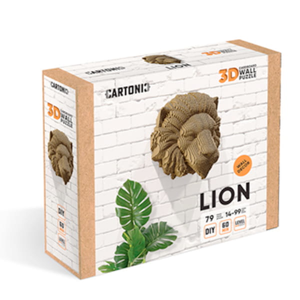 Картонний настінний конструктор Cartonic 3D Puzzle "Lion"