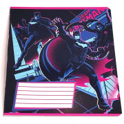 Шкільний зошит 18 арк., лінія, гібридний лак + УФ лак, DC