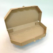 Картонна коробка для піци, бура, 320х160х40 мм