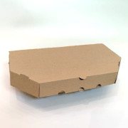 Картонна коробка для піци, бура, 320х160х40 мм