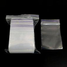 Пакет із замком zip-lock 60×80 мм, 55 мкм (упаковка 100 шт.)