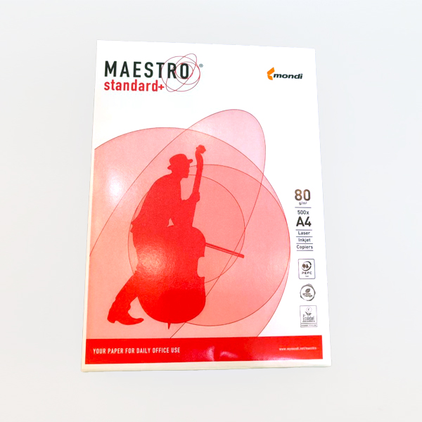 Офісний папір А4 Maestro Standart+, 500 аркушів, Словаччина