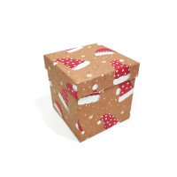 Подарункова картонна коробка квадратна 11*11*11cm