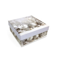 Подарунк.картон.короб.Квадратн.НР.15см * 15см * 6.9cм