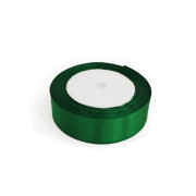 Стрічка атласна 25mm*25yards 2523A076F Зелена
